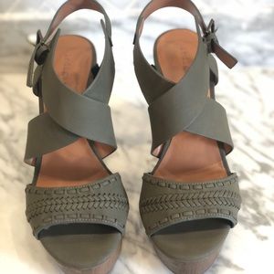 Braided Crisscross Wedge Sandal